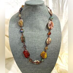 Wire Wrapped Necklace Handmade W/ Various Healing Stones☑️